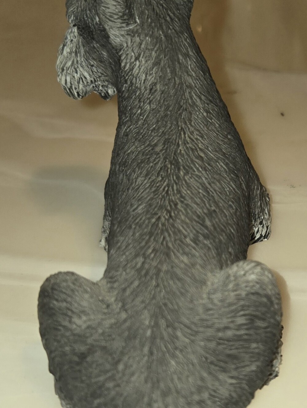 Gray Schnauzer Dog Figurine Decorative Pet Statue - Picture 8 of 10